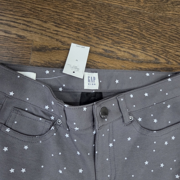 NWT Gap Gray Star-Patterned Kids Pants Sz.12 - Picture 2 of 9
